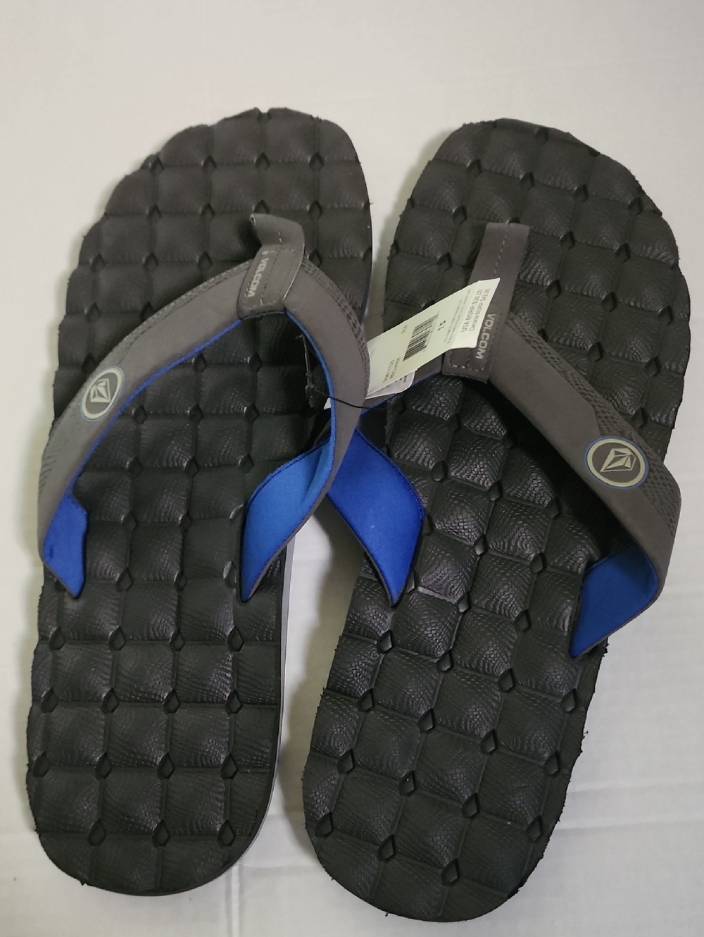 Volcom Men's Size 15 Cushioned Foam Recliner Flip-Flops NWT